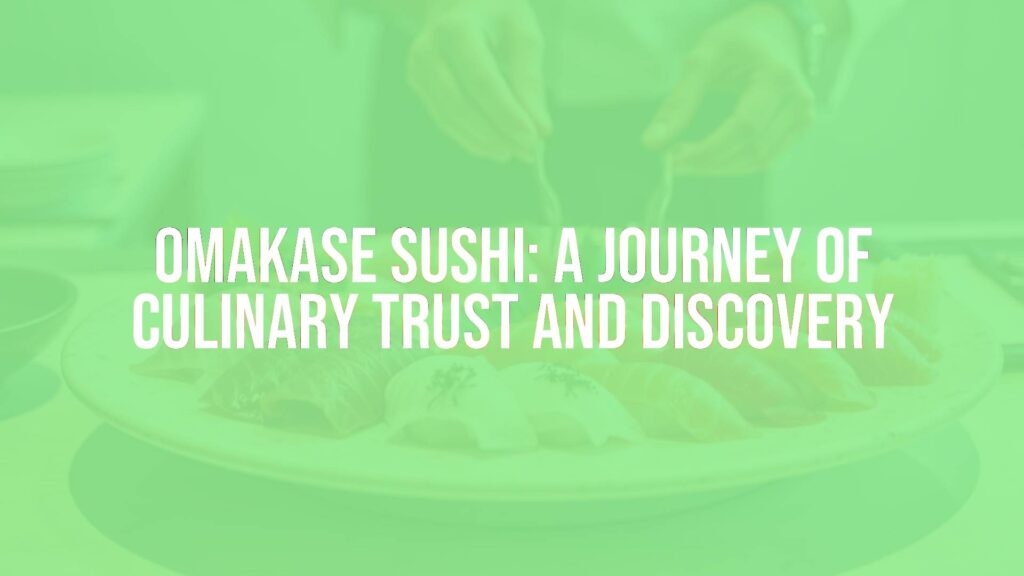 Elegant omakase sushi platter, fresh fish slices, chef's hands preparing nigiri, minimalist Japanese restaurant setting, soft lighting, realistic.