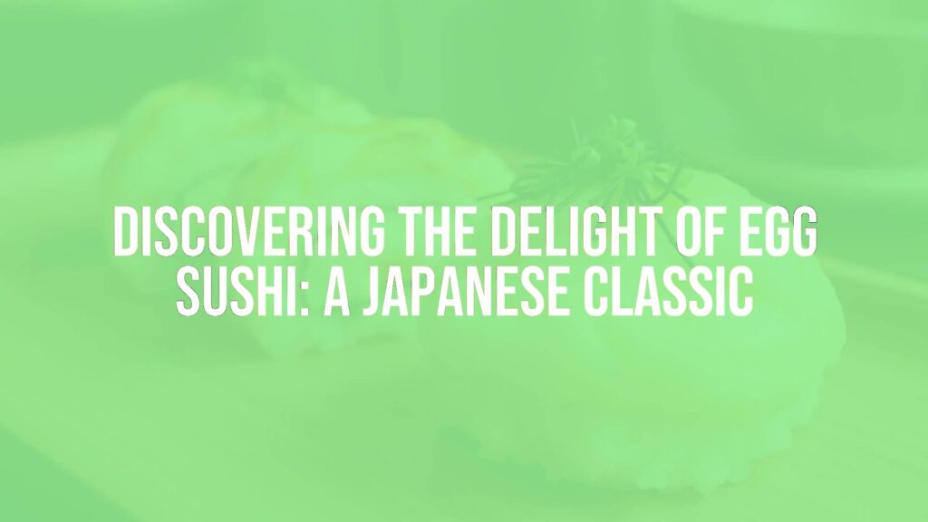 Delicious egg sushi (tamagoyaki sushi) on a wooden plate, fluffy sweet omelet on vinegared rice, Japanese cuisine, traditional, soft lighting, appetizing, realistic.