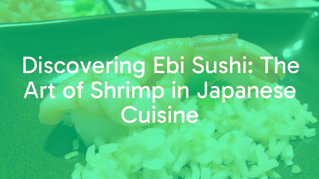 Delicate ebi sushi with perfectly cooked shrimp on seasoned rice, Japanese cuisine, clean presentation, realistic.
