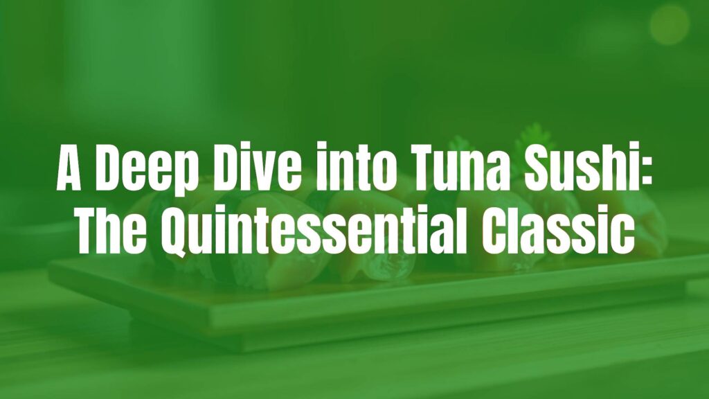 Fresh tuna sushi nigiri on a wooden plate, elegant plating, soft focus background, realistic, warm lighting.