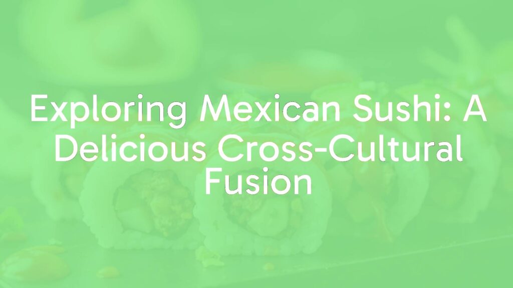 Colorful Mexican sushi rolls topped with avocado, spicy sauce, and grilled meats, vibrant presentation, close-up, food photography, appetizing.