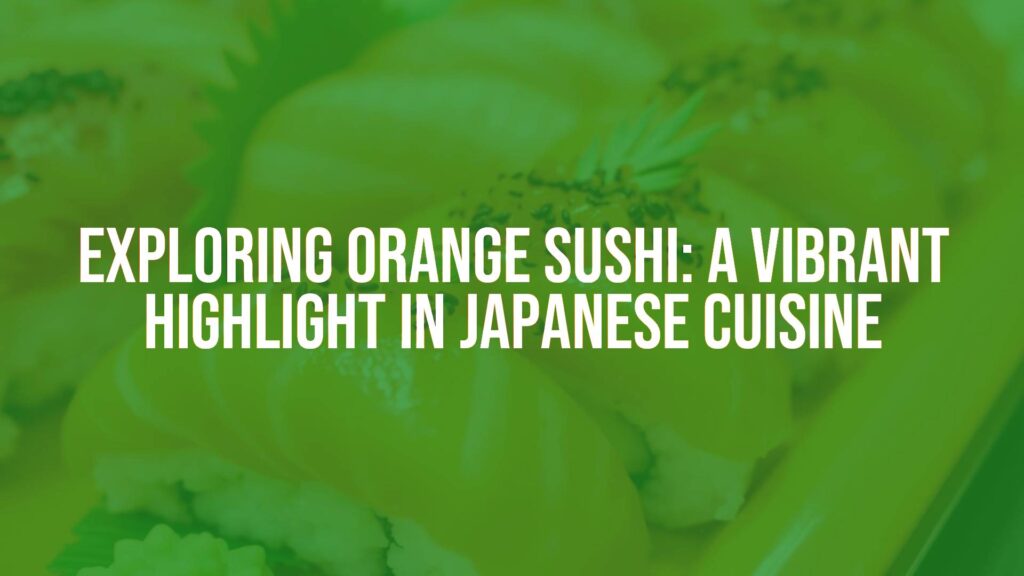 Orange sushi platter with salmon and fish roe, vibrant colors, fresh ingredients, Japanese cuisine, appetizing, realistic.