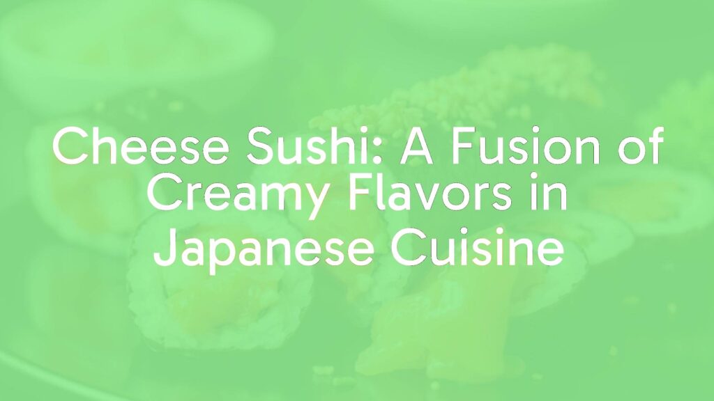 A sushi roll with cheese and salmon, creamy texture, Japanese fusion cuisine, appetizing food photography.